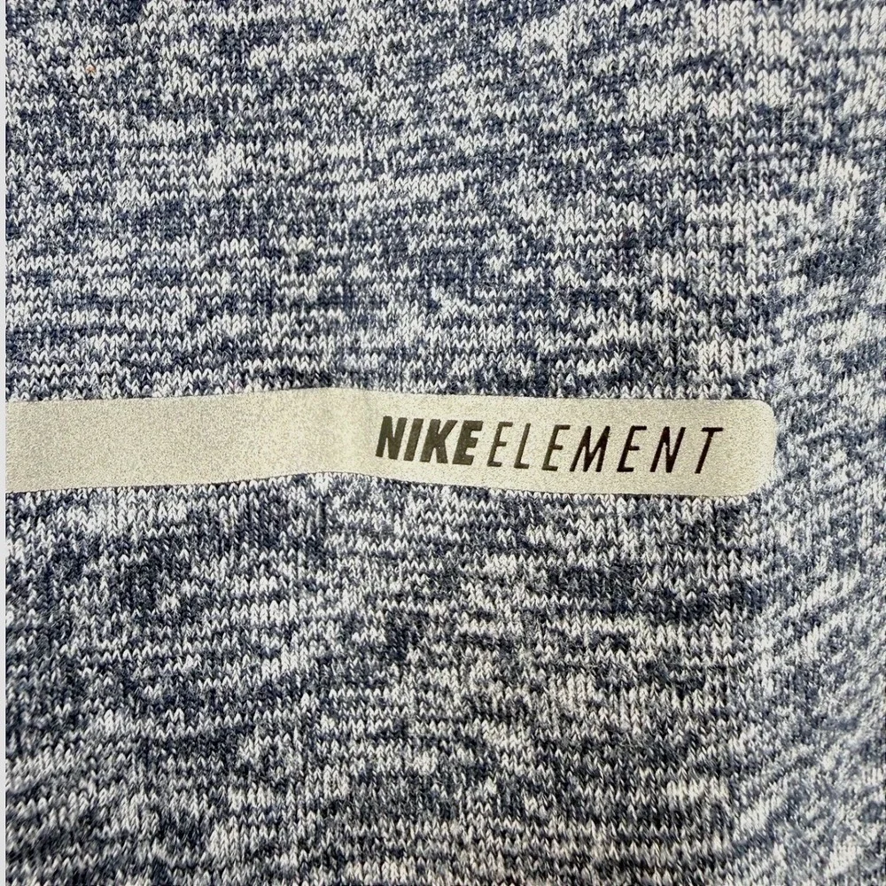 Nike Dri-FIT Element 1/2 Zip Women's‎ Running Top XS Blue Heathered Thumbholes